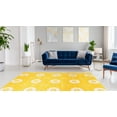 thumbnail image 2 of Linon Prisma Karma Machine Made Polypropylene 8'x10'4" Rug in Yellow, 2 of 3