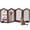30"H-4 Panels, variant on TrumanPick Free Standing Pet Gate with Door 36"H x 144"W Foldable Dog Gate 6 Panels Solid Wooden Dog Fence Indoor with Support Feet for House Doorways Stairs, Brown