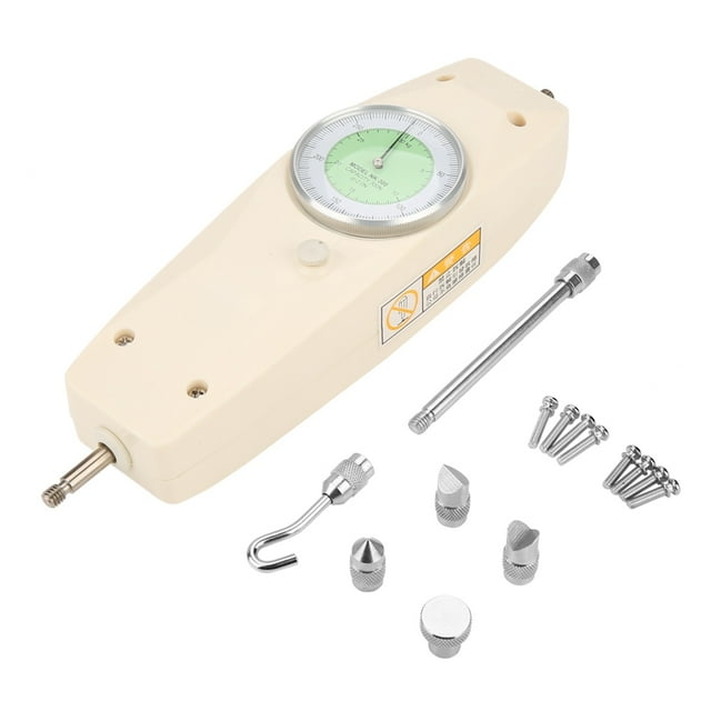 Dinamómetro analógico de 300 N, instrumento de medición de fuerza, medidor de fuerza de empuje y tracción.