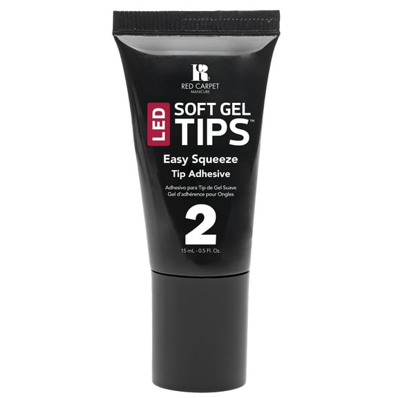 Red Carpet Manicure Soft Gel Adhesive, Easy Squeeze Tip Glue, Precision Application for Lasting Nail Enhancements, 15ML