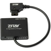 ZITAY USB C to D-Tap PD Fast Charger, USB Type C to Dtap Male Charger Dtap Battery Charger Vmount Battery Charger AB