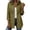 Green, variant on Women's Western Fringe Shacket Long Sleeve Button down Texture Casual Shirt Jacket Green S