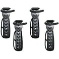 thumbnail image 1 of 4 Pieces Wall Mounted Bike Rack, Bike Racks, Bike Wall Racks with Accessories, Steel Bike Hook, Indoor / Store / Garage Bike Rack (Black), 1 of 5