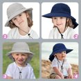 thumbnail image 3 of 2pcs Kids Bucket Hat Breathable Sun Protection Hat Children Summer Outdoor Hat, 3 of 9