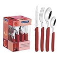 thumbnail image 1 of Juego de Cubiertos Tramontina Carmel Rojo 24 Piezas, 1 of 3