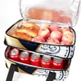 thumbnail image 5 of Arabic Teapot Insulated Double Layered Lunch Bag with Two Compartments, Large Capacity, and Handheld Design - 7.1x11.4x16.1 Inches, 5 of 6