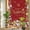 Red, variant on Thanksgiving Privacy Window Film, Decorative Stained Glass Window Film, Fall Sage Green White Pumpkin Maple Leaf Resuable Rainbow Static Cling for Home Bathroom Living Room Glass Door 17.7"x39.3"
