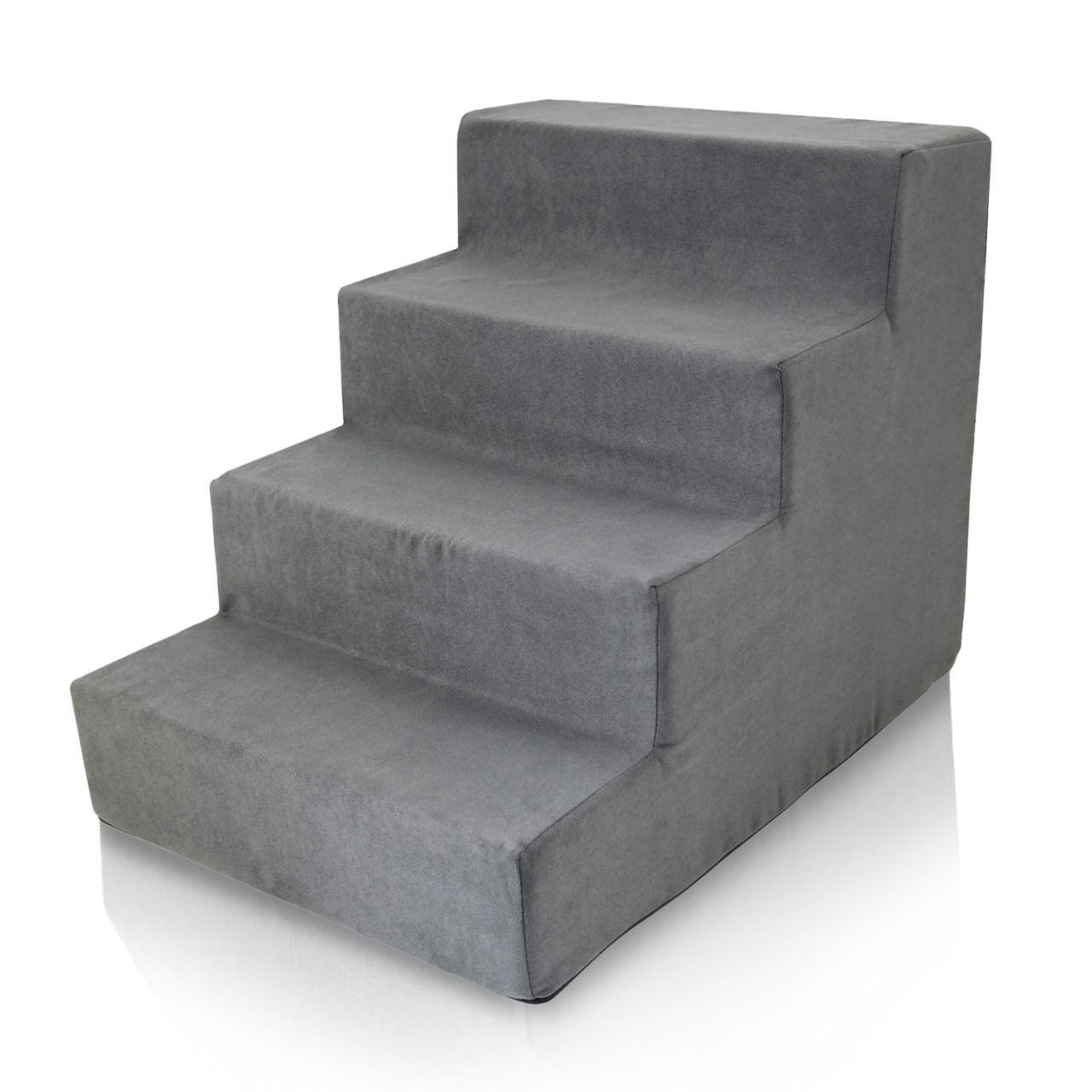 Precious Tails Deluxe High-Density Foam 4-Step Pet Stairs for Dogs and Cats - Durable, Lightweight, and Portable Staircase for Easy Mobility Assistance