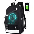 thumbnail image 2 of Mochila para niños, mochila para portátil de 15,6 pulgadas con puerto de carga USB, mochila para la escuela con cerradura antirrobo, mochila negra para adolescentes, 2 of 5