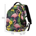 thumbnail image 2 of FORMRS Kids School Backpack Elementary Student Unisex Travel Bookbag with Reflective Stripes, Flamingo Pattern, 2 of 7