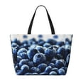 thumbnail image 2 of Gaeub Blueberry Beach Travel Bag, Multi-Pocket Beach Bag, Summer Vacation Bag, Beach Essentials Tote, 2 of 7