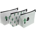 thumbnail image 1 of 3 piezas surtidas de gran capacidad de portapilápices de diseño de cactus floral pastoral multifuncional de papelería bolsitas de lápiz bolsas de cosméticos de viaje Feliz Sencillez, 1 of 3