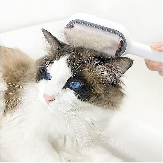 Cepillo de limpieza multifuncional para mascotas, cepillos para perros, removedor de pelo para gatos con cepillo de limpieza desechable, pelo largo LingWen 8390611472207