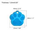 thumbnail image 2 of Uxcell Metal Cat's Paw Tags Stamping,Light Blue Blank Dog Tags for Pet Dog ID Tags,Pendant Decoration,Pack of 15, 2 of 6