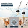thumbnail image 4 of Electric Spin Scrubber, Cordless Bath Tub Power Scrubber with Long Handle & 8 Replaceable Heads, Detachable as Short Handle, Shower Cleaning Brush Household Tools for Bathroom & Tile Floor, 4 of 8