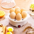 thumbnail image 3 of Electric Egg Cooker Rapid Boiler Poacher Maker 7 Egg Large Capacity Eggs Steamer Automatic Shut Off White, 3 of 7