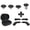 Black&Silver, variant on Xbox Elite Series 2 Core Controller Upgrade – Metal Thumbsticks, Paddles & D-Pad Kit with Magnetic Buttons (Black&Silver)