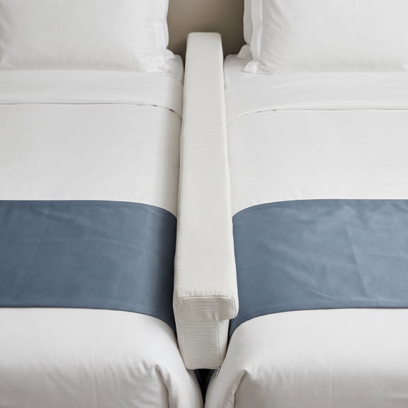 WRITWAA Beige Bed Gap Filler, Anti-Gap Foam Wedge for Mattress and Wall