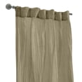 thumbnail image 3 of Loft Living Peoria Sheer Dual Header Indoor Curtain 52 x 84 in Khaki, 3 of 7