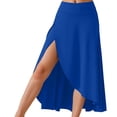 thumbnail image 6 of EDFBUYKRS Female Skirts Womens Fall Skirts 2026 Petite Women Fashion Solid Casual Elegant Ruffled High Waist Long Sport Dress, 6 of 8