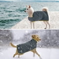 thumbnail image 2 of Ownpets L Size Winter Warm Dog Jacket Vest, Adjustable Snow Cold Dog Coat Pet Jacket with Magic Tapes, Cold Winter Jacket for Small Dog Breeds - Grey, 2 of 5