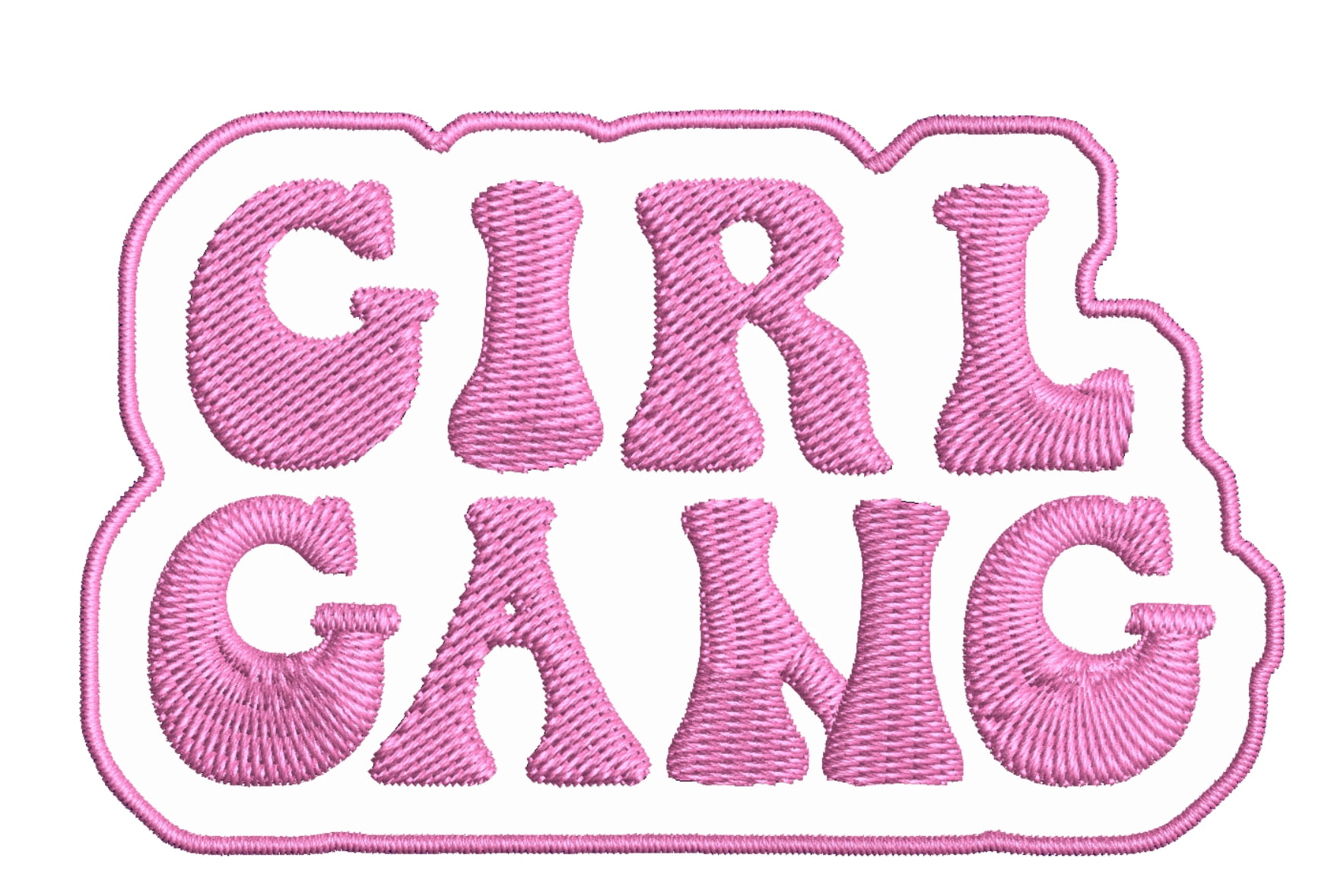 Girl Gang Combo 3 Piece Decorative Fun Gear Red Black Iron ON Hot Patches
