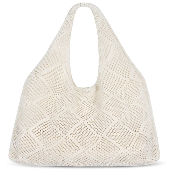 AOMRCOL Bag Crochet Bags for Women Summer Mesh Beach Tote Bag Knit Bag Vacation Boho Tote Bag