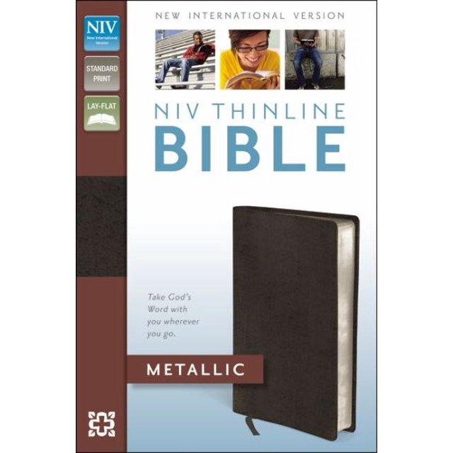 NIV Thinline Bible (Metalllic Bronze Bonded Leather, Gilded-Gold Page Edges)