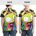 thumbnail image 3 of Colorful Invader Zim Youth Unisex T-Shirt Crewneck Short Sleeve Double-Sided Print Tee Shirts Top For Boys Girls Kid Teen Small, 3 of 6