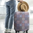thumbnail image 2 of Purple Ethnic Geometric Patchwork Pattern Luggage Cover Fashion Suitcase Cover Baggage Covers Fit 25-28 Inch Luggage (Go Travel), 2 of 5