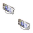 thumbnail image 1 of Sidaley Proyector Reloj digital ajustable Linterna LED Lámparas de noche automáticas Termómetro Relojes de proyección para el dormitorio Luz blanca, azul 2piezas, 1 of 6