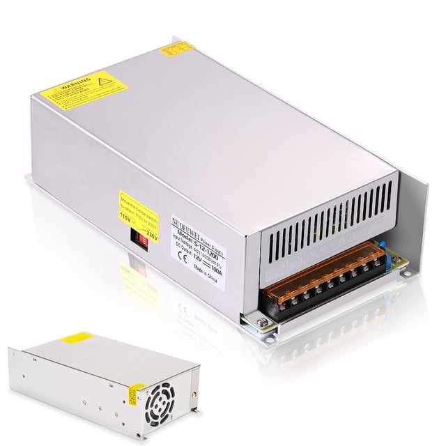 Adaptador de fuente de alimentación NUOFUWEI DC 12V 100A 1200W 110V/220V