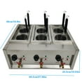 thumbnail image 3 of INTSUPERMAI 6 Holes Spaghetti Ramen Cooking Machine Tabletop Noodle Boiler 220V, 3 of 7