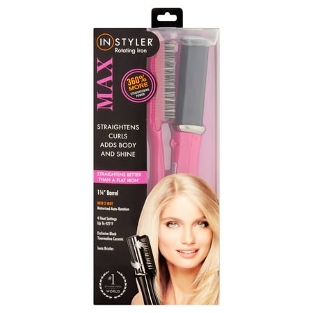 Instyler Max 1 25 Rotating Iron Hair Styler Pink Instyler Max 1 25 Rotating Iron Hair Styler