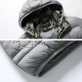 thumbnail image 5 of Men's Winter Thickened Warm Casual Style With Pockets Hooded Coat Jacket, 5 of 7