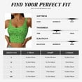 thumbnail image 5 of Daiia St Patrick's Day Printed Women's Sports Bra, Breathable Activewear Bra with U-Back Design and Removable Pads, Comfortable and Supportive for Yoga, Workout-Medium, 5 of 8