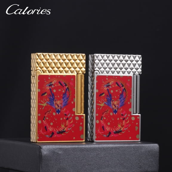 Kerosene lighter, Top Metal Pocket Lighter Daily Use, Sold Without Fuel.,SKU00829-黑漆蓝龙兔耳朵