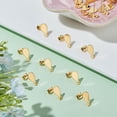 thumbnail image 5 of 60Pcs Teardrop Earring Stud Golden Teardrop Earring Post Stud Earring with Loop Blank Ear Post Dangle Earring Findings with Butterfly Earring Backs for DIY Earring Making Hole: 1.4mm Golden, 5 of 7