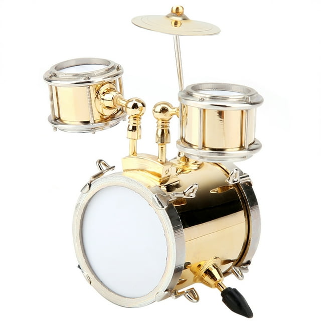 Réplica de instrumento musical en miniatura, juego de batería, ornamento, regalo de baterista