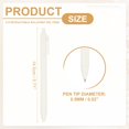 thumbnail image 2 of Uxcell 6 Pack Retractable Pens 0.5mm, Black Gel Ink Pens Retractable Ballpoint Pen Fine Point Smooth Writing Cute for Office Home Supplies Journaling Notebook, White, 2 of 6