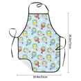 thumbnail image 2 of Yiaed Frog In Mermaid Print Kitchen Apron with Hand Wipe Pockets,Big Pocket,Aprons for Women with Pockets, Waterproof for Cooking Baking, 2 of 7