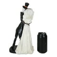 thumbnail image 6 of Day Of The Dead Wedding Skeletons Bride And Groom With Red Roses Figurine, 6 of 8
