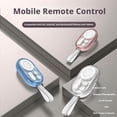 thumbnail image 2 of Bluetooth Camera Remote Control for iPhone/iPad/Android, Phone Front/Rear Camera Flip Shutter, Zoom in/Out, Switch for Photo/Video, Scroller Page, Phone Clicker for TikTok/YouTube/IG, White, 2 of 9