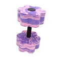 thumbnail image 2 of Mídica de ejercicio acuático, mochila acuática, resistencia a la piscina Eva espuma barra acuática para entrenamientos aeróbicos de agua fitness de Morado y rosa, 2 of 8
