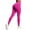 Hot Pink-02, variant on Hidden Scrunch Butt Workout Leggings for Women Seamless Mid Low Waist 25" Impact Yoga Pants
