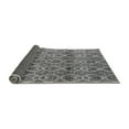 thumbnail image 2 of Ahgly Company Indoor Round Abstract Gray Modern Area Rugs, 3' Round, 2 of 4