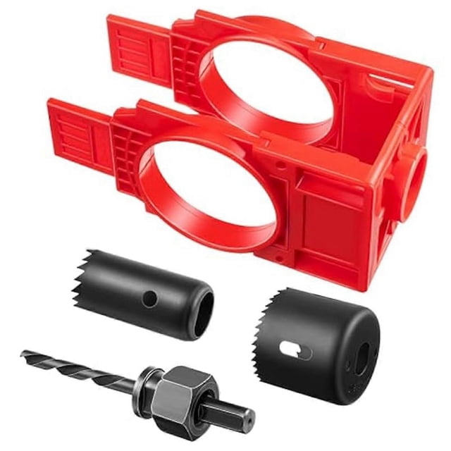 Door Lock Installation Kit,Door Hole Drilling Kit for Wooden Doors,Door Lock Hole Saw Door Knob Inst
