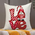 thumbnail image 4 of TUWABEII Regalos de San Valentín Funda de almohada con estampado de San Valentín Funda de cojín de lino para sofá Decoración del hogar Funda de cojín Funda de almohada familiar Regalos para mujeres, 4 of 5