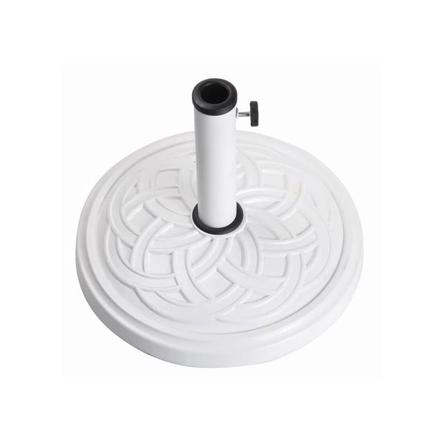 Base para paraguas Bond Gaelen, 12 kg, ajustable, color blanco
