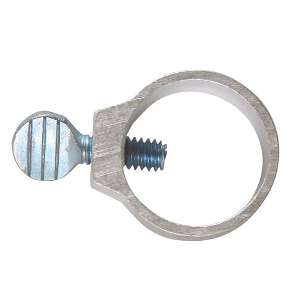 Soporte Barton Kramer de aluminio plateado de 1,27 cm de largo x 3,48 cm de alto